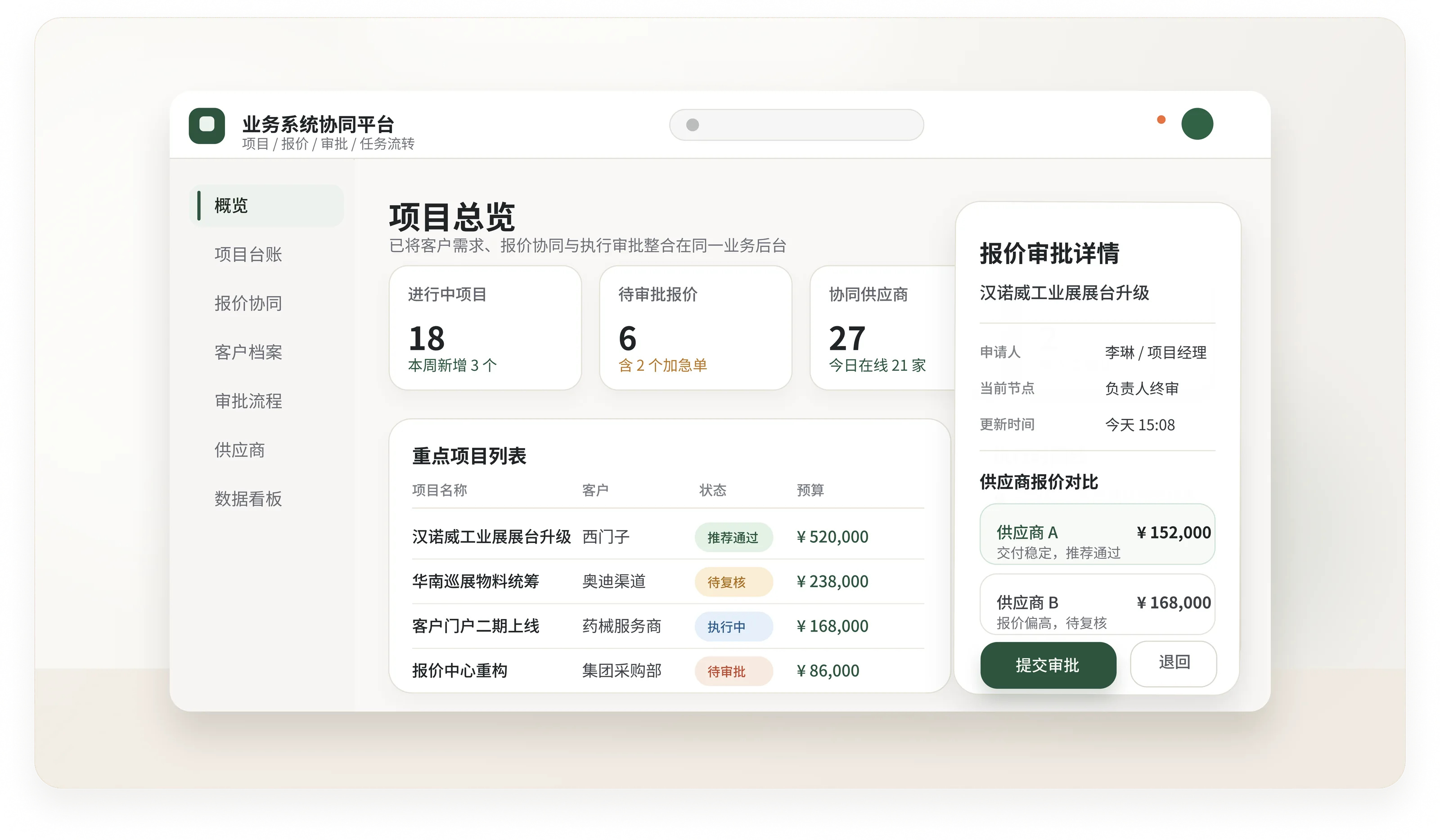 业务系统后台占位图